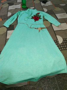 Women Long Patch Work Dress 1 Piece