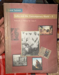 Social Science- History Textbook For Class X CBSE , Laminated And In Good Condition
