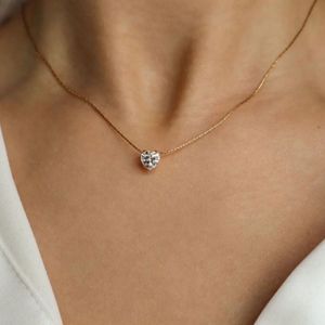Sweetheart Solitaire Necklace Anti-tarnish💎