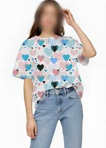 Heart Print T-Shirt