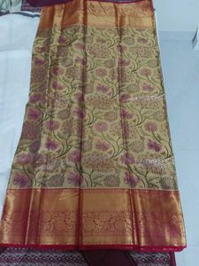 Kancheepuram Silk Saree With Stitched Blouse