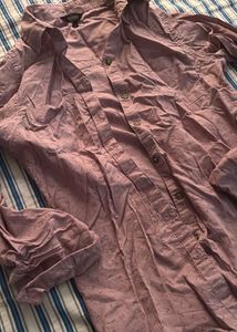 WOMEN MAUVE Patterned Shirt