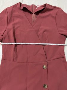 Dusty Rose Wrap Romper