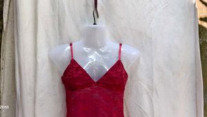 301611. Red Lace Cami Top