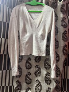V-Neck Knit Sweater