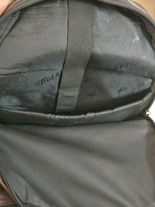 Brown Leather Backpack water resistant