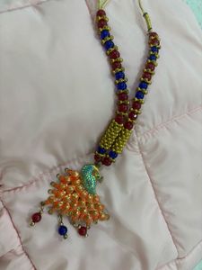 Peacock Beaded Necklace