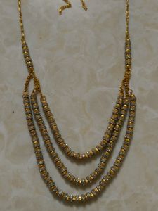 Layered Gold Tone Necklace