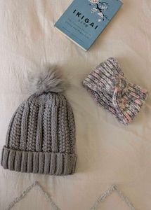 Knitted Beanie Cap &  Scarf