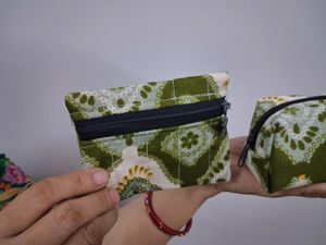 Set of 2 Handmade Pouches