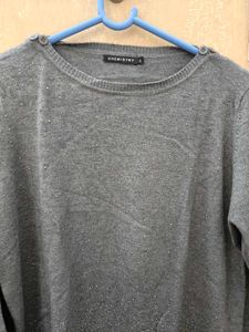 Embellished Gray Pullover