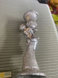 Silver Angel Candle Holder