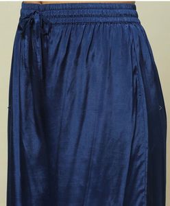 Elegant Blue Printed Kurta Set