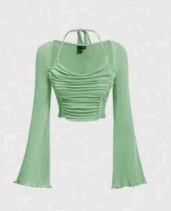 Green Long Sleeve Top