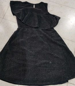 Black Shimmer Party Dress