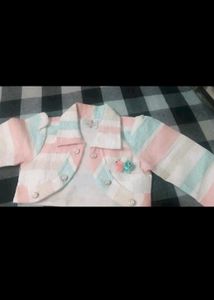 Girls&#39; Striped Skirt Set