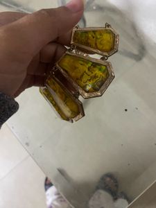 Statement Necklace - Yellow Stone