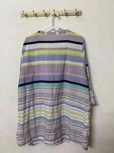 pastel button down shirt