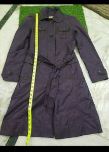 Stylish Purple Trench Coat