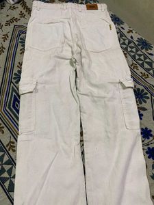 White Denim Cargo For Women