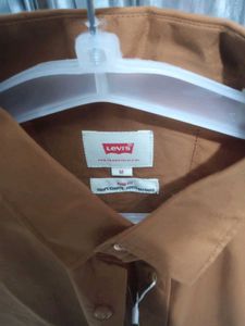 Levi&#39;s Trendy Linen Brown Casual Shirt