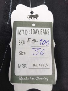 E@100 Size-36 Slim Jeans
