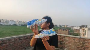 Van Gogh Customised Brand New Shoes