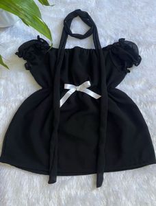 sale ✨dark core babydoll top🖤