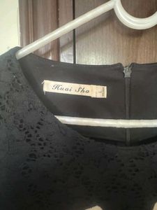 Plaid &amp; Lace Mini Dress
