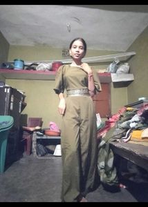 Elegant olive Green Ethnic co ord set