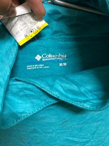 Columbia Blue High Neck T shirt