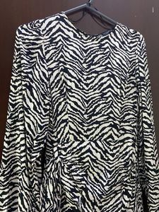 Zara Zebra Print Mini Dress