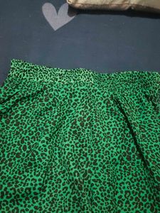Zara Green Leopard Print Coord Set