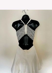 PERFECT EVENING IVORY SKATER DRESS