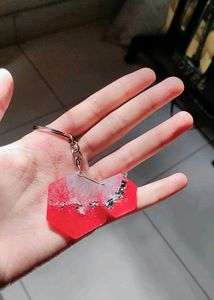Dual Shade Resin Keychains