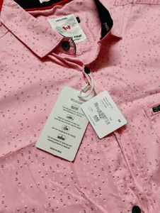 Half-Sleeve Shirt (Pink 🩷) For Men/Boys 👚