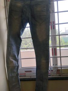 off white blue jeans