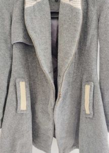 Gray Hooded Coat
