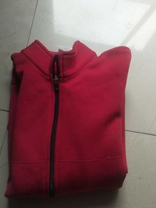 Red Zip-Up Jacket