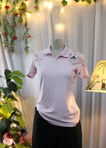 Adidas Pink Polo Top