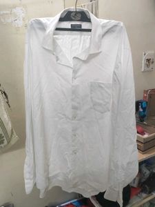 Van huesan White Shirt Linen blend
