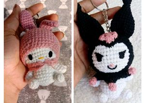 Kuromi &melody Keychain