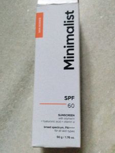 Minimalist SPF 60 Sunscreen