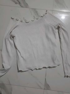 White Off-Shoulder Top