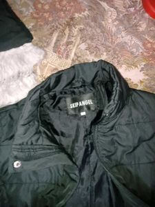 Stylish Black Quilted Coat