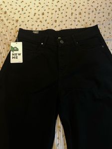 Black High Rise Wide Leg Jeans