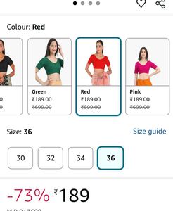 Green Red Soft Chiffon Saree, Blouse