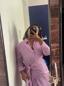 Lavender Wrap Dress