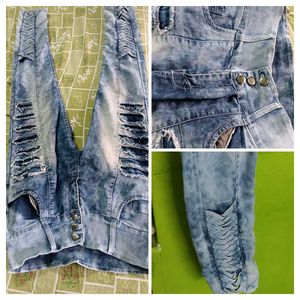 Distressed Denim Jeans
