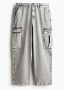Grey Cargo Jeans